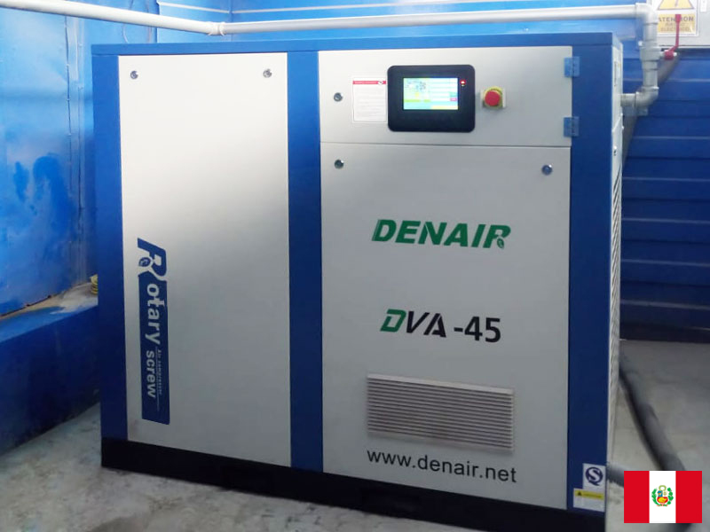 DENAIR变速驱动空气压缩机DVA-45在秘鲁