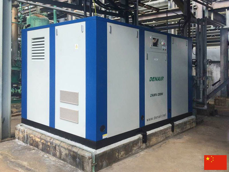 DENAIR水润滑无油螺杆空气压缩机在香港石化行业